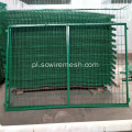 Ogrodzenie z siatki drucianej na dworcu PVC